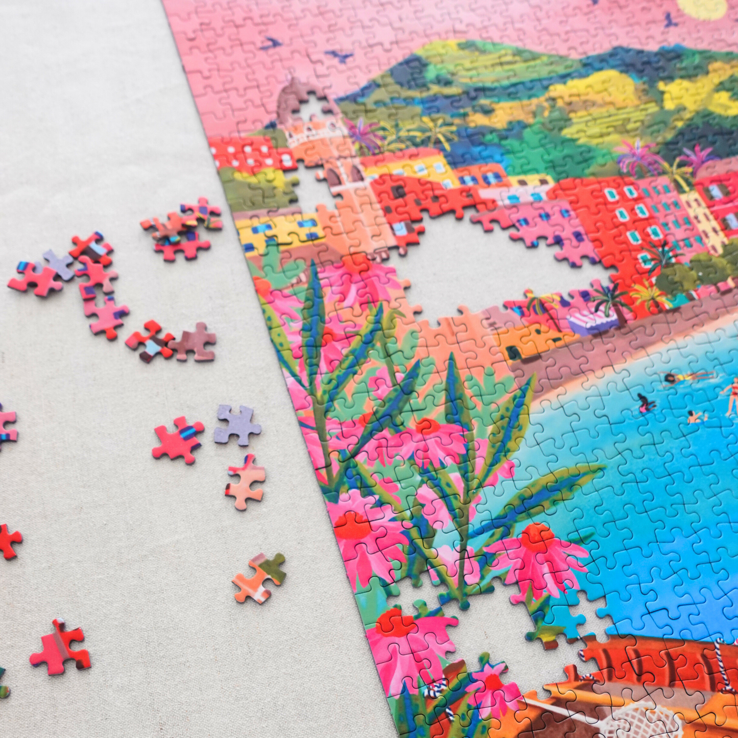 Sunset in Vernazza - 1000 Pieces Puzzle
